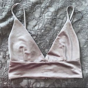 Grey Zara bralette top